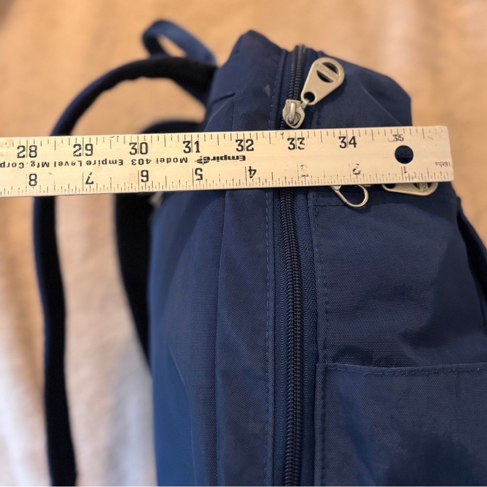 Baggallini Barcelona Laptop Backpack - Blue - Picture 9 of 11